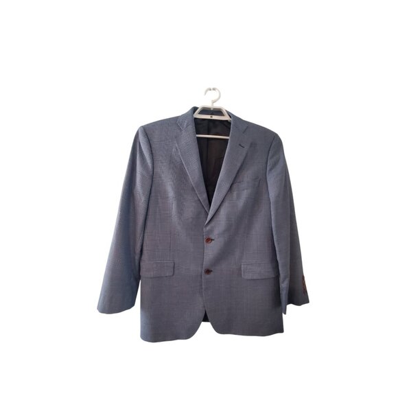 346 Brooks Brothers blazer jacket 42R 42 R blue Glen Plaid wool